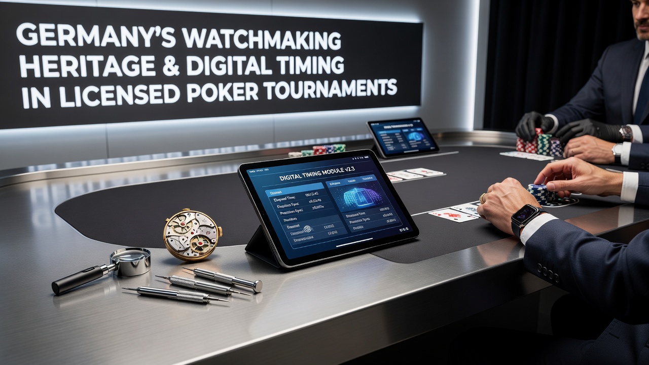 Digitale Timer-Systeme in einem deutschen Pokerturnier mit Präzisionstechnik