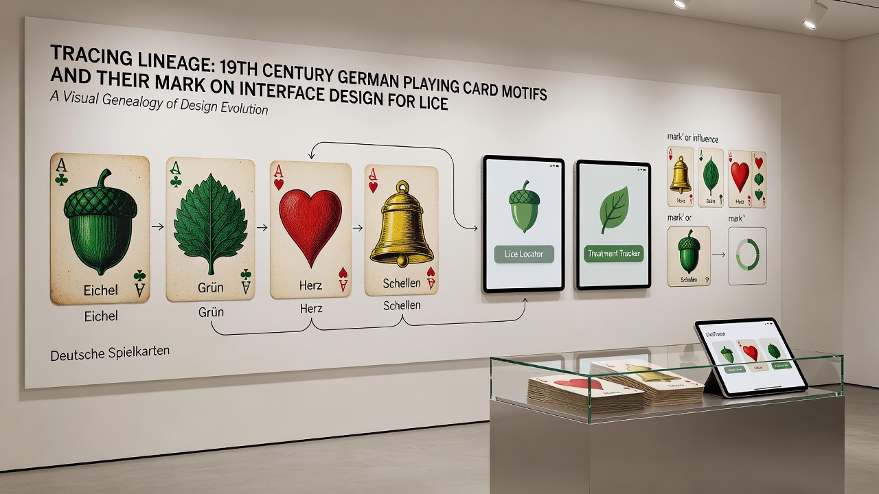 Digitale Poker-Interface-Elemente inspiriert von historischen deutschen Kartenmotiven